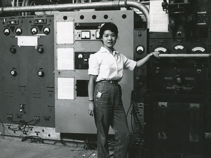 Dr. Juliet Lee-Franzini in lab setting